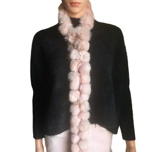 Cotton Candy Pink Fur Scarf